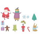 Sizzix Thinlits Die Set 11PK - Doodle Christmas by Olivia...