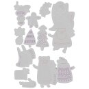 Sizzix Thinlits Die Set 11PK - Doodle Christmas by Olivia...