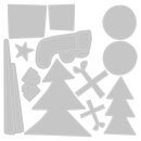 Sizzix Framelits Die Set 12PK w/Stamps - Groovy Christmas...