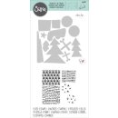 Sizzix Framelits Die Set 12PK w/Stamps - Groovy Christmas by Olivia Rose