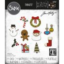 Sizzix Thinlits Die Set 11PK - Christmas Minis by Tim Holtz