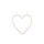 Glorex Metallherz goldfarben 15x15x0,3cm