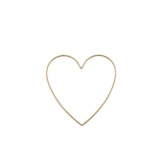 Glorex Metallherz goldfarben 20x20x0,3cm