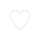 Glorex Metallherz weiss 20x20x0,3cm