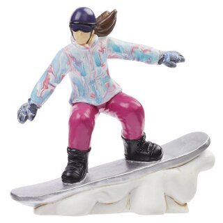 Figur Snowboarderin 95mm