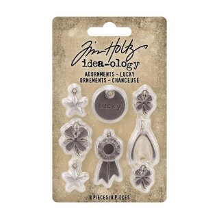 Tim Holtz Adornments Lucky 8 Stück