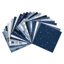 30,4x30,4cm Papierblock Starry Night 24 Design a 2 Blatt