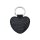 plottiX Schlüsselanhänger Herz Glittern schwarz
