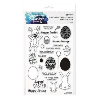 Simon Hurley Clear Stamp Hoppy Easter 26-teile