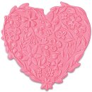 Sizzix 3-D Impresslits Mini Embossing Folder Floral Heart...