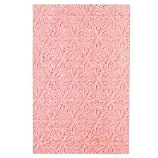 Sizzix 3-D Textured Impressions Embossing Folder Geometric Flowers