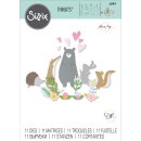 Sizzix Thinlits Die Set 11PK Quirky Animals by Olivia Rose