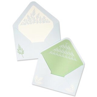 Sizzix Thinlits Dies Botanic Envelope Liners 8pk by Jennifer Ogborn