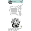 Sizzix Framelits Die Set 5PK w/Stamps Hello Typewriter by Jen Long