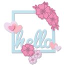 Sizzix Framelits Die Set 8PK w/6PK Stamps Floral Hello by...