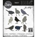 Sizzix Thinlits Die Set 9PK Silhouette Birds by Tim Holtz