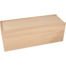 Holzbox mit Schiebedeckel, 33x12x12 cm