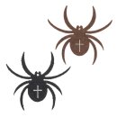 Glorex Filz-Spinnen, 6St. 6cm schwarz/braun