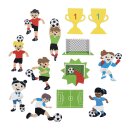 Glorex Moosgummi-Stickers, 29tlg Fußball,...