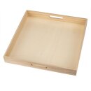 Glorex Tablett mit Griff 40x40x5cm Holz, FSC