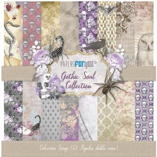 Papers for you, Gothic Soul, Paper Pack 12 Bogen