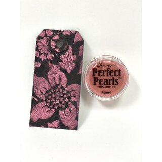 Ranger Perfect Pearls Pigment Powder - Forever Red, 1oz (2.75g) Jar, Pearlised Effect For Crafts, Mixed Media, Non-Toxic-666713