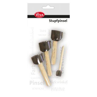 Stupfpinsel Set 3x35mm 1x15mm