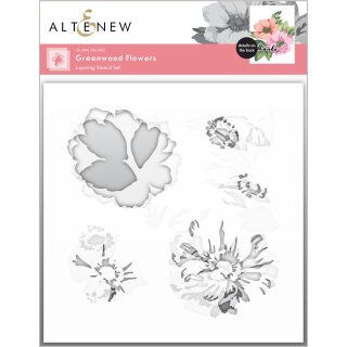 Altenew Greenwood Flowers Stencil Set (3 in 1)