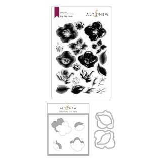 Altenew Zig Zag Floral Stamp & Die & Mask Stencil Bundle