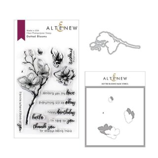 Altenew Dotted Blooms Stamp & Die & Mask Stencil Bundle
