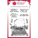 Woodware Vintage Typewriter Stamp 95x86mm