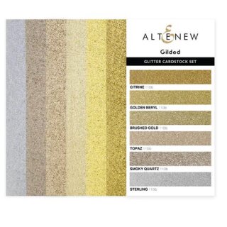Altenew Glitter Cardstock Gilded 6 Farben a 4 Bogen