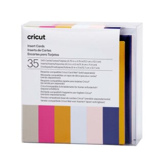 Cricut Blankokarten Set Bunt S40 (12,1x12,1cm)