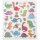 Sticker mit Glitter Dinosaurier
