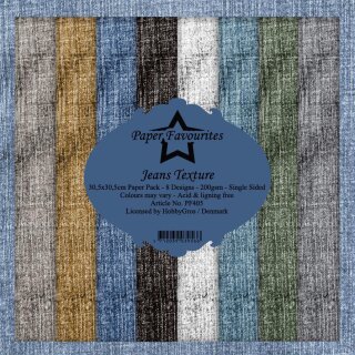 Paper Favourites Jeans Texture 12x12 Inch Paper Pack