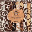 Paper Favourites Leather Gears 12x12 Inch Paper Pack