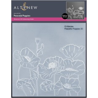 Altenew 3D Embossing Folder Peaceful Poppies