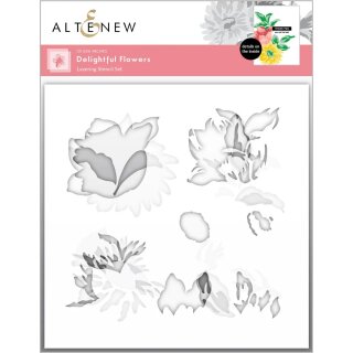 Altenew Delightful Flowers Stencil set 3 in 1