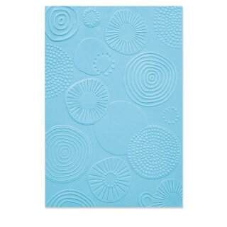 Sizzix Multi-Level Textured Impressions Embossing Folder Abstract Rounds by Lisa Jones