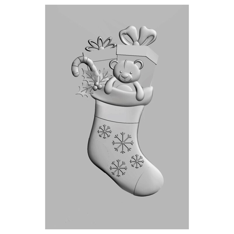 Sizzix 3D Impresslits Embossing Folder Christmas Stocking by Kath Br