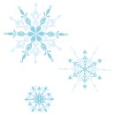 Sizzix Layered Clear Stamps 6PK Floating Snowflakes by...