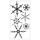 Sizzix Layered Clear Stamps 6PK Floating Snowflakes by...