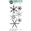 Sizzix Layered Clear Stamps 6PK Floating Snowflakes by Olivia Rose
