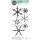 Sizzix Layered Clear Stamps 6PK Floating Snowflakes by Olivia Rose
