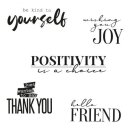 Sizzix Clear Stamps 5PK Sunnyside Sentiments #8 by Pete...