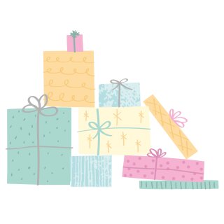 Sizzix Layered Clear Stamps 23PK Giftwrap by Olivia Rose