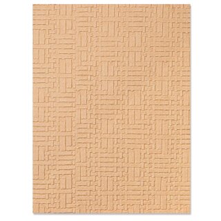 Sizzix 3-D Textured Impressions Embossing Folder Woven Leather by Eileen Hull