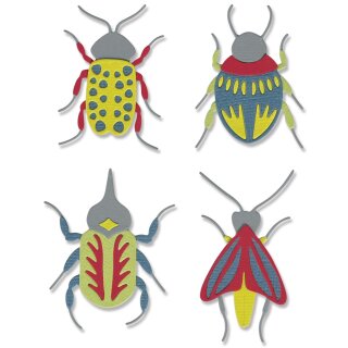 Sizzix Thinlits Die Set 9PK Patterned Bugs by Jennifer Ogborn