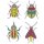 Sizzix Thinlits Die Set 9PK Patterned Bugs by Jennifer Ogborn