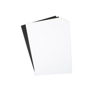 Sizzix Surfacez Cardstock A4 Black/Ivory/White 60PK